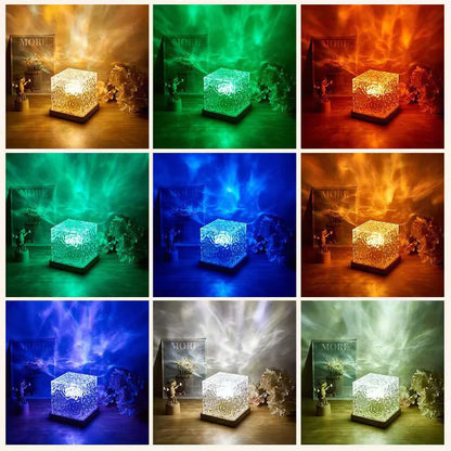 Rotating Water Wave Ambience Lamp