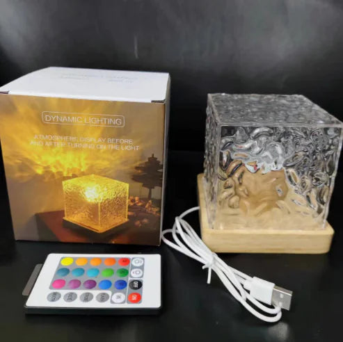 Rotating Water Wave Ambience Lamp